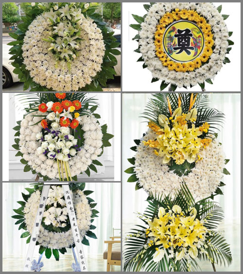 江西赣州定南县龙塘镇柏木村花圈速递